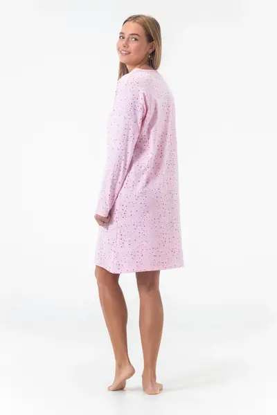 Gaubert dames nachthemd lange mouw - Katoen