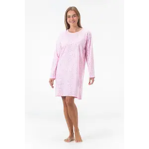 Gaubert dames nachthemd lange mouw - Katoen