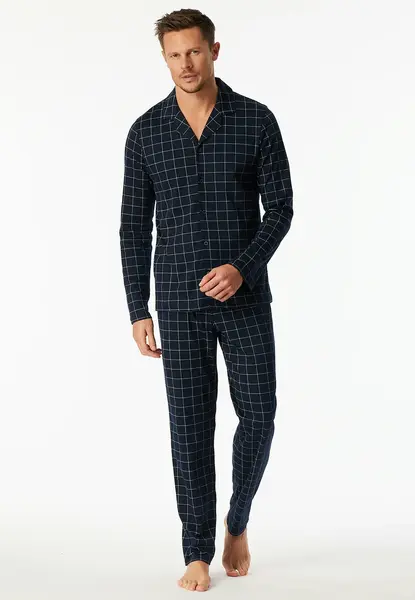 Schiesser heren pyjama lang - doorknoop- NOS Schiesser heren pyjama lang - doorknoop- NOS