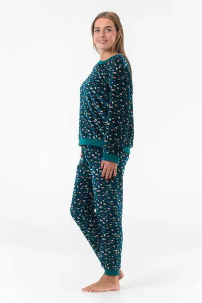 Gaubert dames pyjama Fleece - Huispak - Loungeset - Vrouwen warm pyjama pak - loungewear Gaubert dames pyjama Fleece - Huispak - Loungeset - Vrouwen warm pyjama pak - loungewear