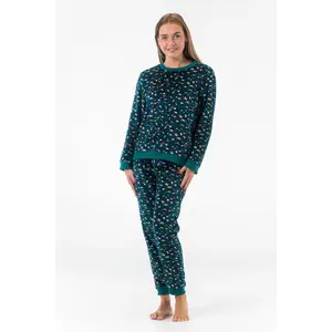 Gaubert dames pyjama Fleece - Huispak - Loungeset - Vrouwen warm pyjama pak - loungewear Gaubert dames pyjama Fleece - Huispak - Loungeset - Vrouwen warm pyjama pak - loungewear