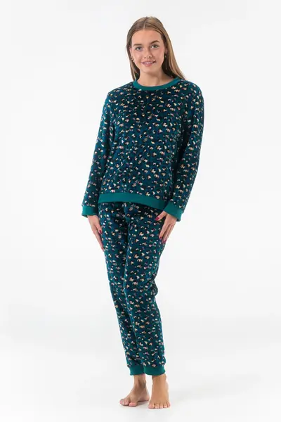Gaubert dames pyjama Fleece - Huispak - Loungeset - Vrouwen warm pyjama pak - loungewear