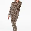 Gaubert dames Huispak Fleece - Pyjama Panter - Loungeset  - Vrouwen warm pyjama pak - loungewear  - Copy