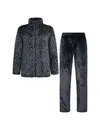 Gaubert dames huispak Fleece - Loungeset met rits  - Vrouwen warm pyjama pak - loungewear