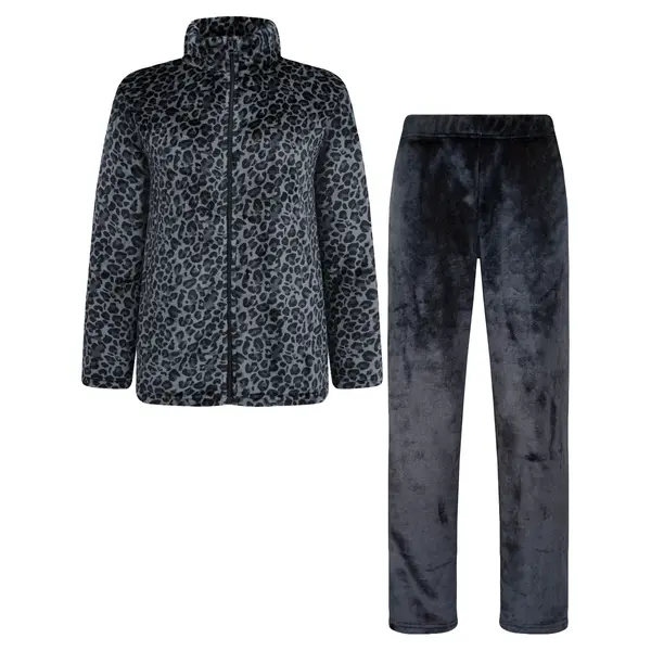 Gaubert dames huispak Fleece - Loungeset met rits  - Vrouwen warm pyjama pak - loungewear