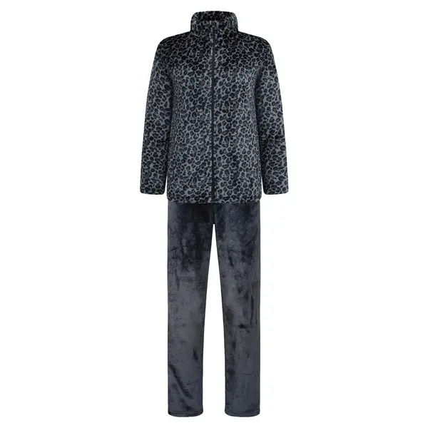 Gaubert dames huispak Fleece - Loungeset met rits  - Vrouwen warm pyjama pak - loungewear