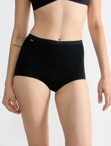 Sloggi Basic Maxi 4-Pack dames slip (3+1 Gratis) - Sloggi ondergoed dames - Vrouwen onderbroek katoen