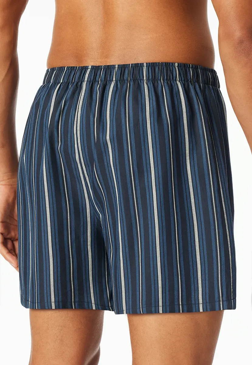 Schiesser 2-Pack heren wijde boxershort katoen woven - Losse blauwe 100% katoenen boxershorts Schiesser 2-Pack heren wijde boxershort katoen woven - Losse blauwe 100% katoenen boxershorts