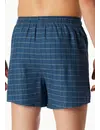 Schiesser 2-Pack heren wijde boxershort katoen woven - Losse blauwe 100% katoenen boxershorts