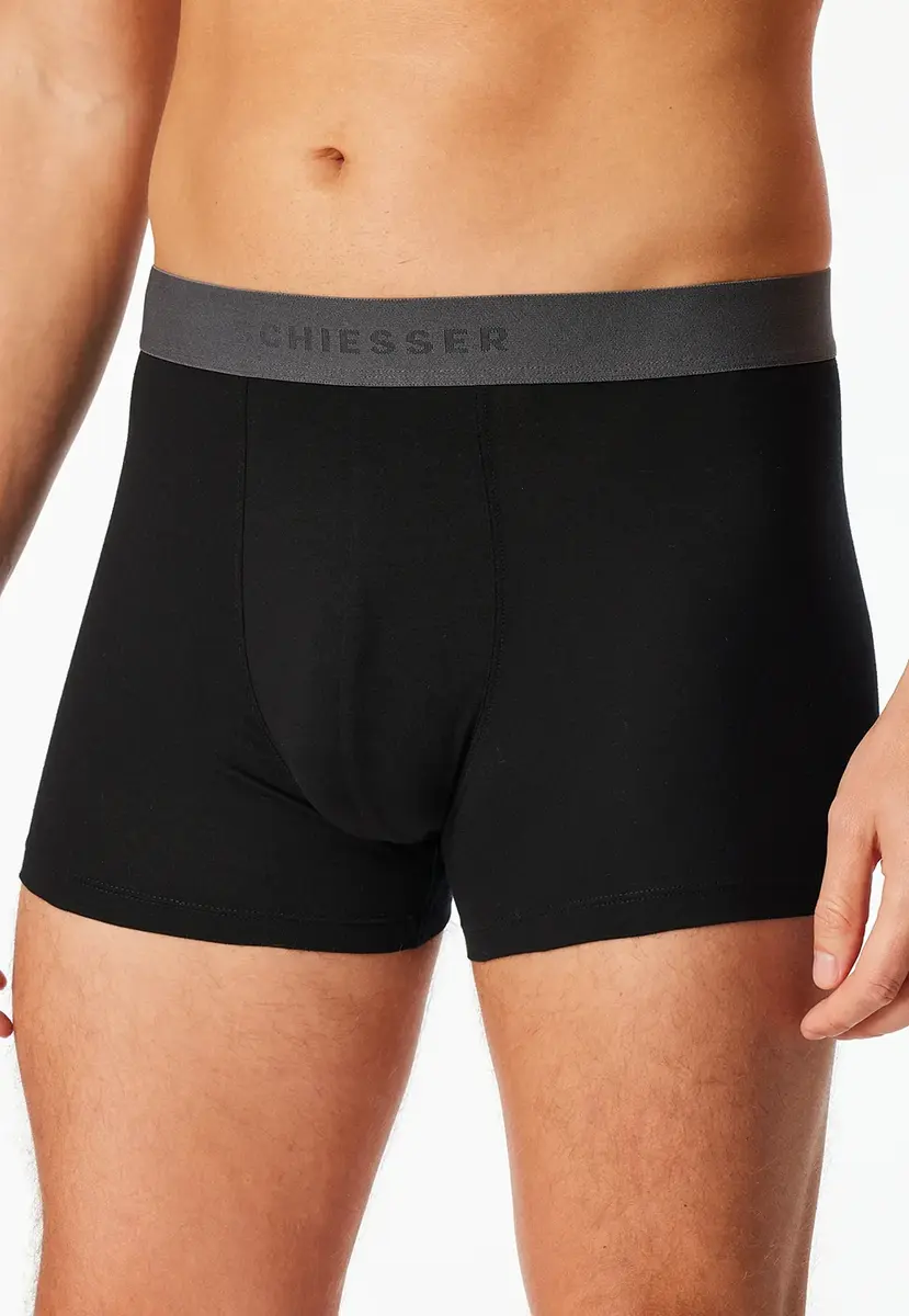 Schiesser 3-pack heren boxershorts 95/5 - Biologisch katoenen heren onderbroeken - Schiesser ondergoed heren Schiesser 3-pack heren boxershorts 95/5 - Biologisch katoenen heren onderbroeken - Schiesser ondergoed heren
