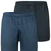 Schiesser 2-Pack heren wijde boxershort - Selected - 100% katoenen losse boxershort met sluiting