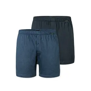 Schiesser 2-Pack heren wijde boxershort - Selected - 100% katoenen losse boxershort met sluiting