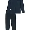 Schiesser heren pyjama extra lang - Donkerblauw - Comfort Essentials