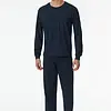 Schiesser heren pyjama extra lang - Donkerblauw - Comfort Essentials