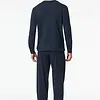 Schiesser heren pyjama extra lang - Donkerblauw - Comfort Essentials