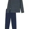 Schiesser heren pyjama extra lang - Antraciet - Casual Essentials