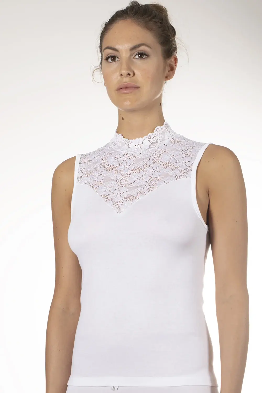 Nina von C dames Kanten Top - Blazershirt