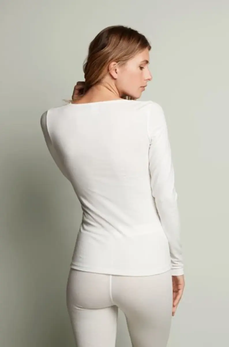 Ten Cate dames thermo shirt Lange mouw - Kanten Thermo ondergoed dames - Viloft - Diepe hals Ten Cate dames thermo shirt Lange mouw - Kanten Thermo ondergoed dames - Viloft - Diepe hals