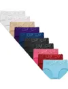 Fine Woman 10-pak dames taille slip kant - Katoen - Multipack dames onderbroeken - Dames ondergoed voordeelverpakking