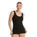 Ten Cate dames singlet / Hemd - 32286 - Biologisch katoenen onderhemd - Brede bandjes - Wit - Zwart - Huidskleur - Zwart