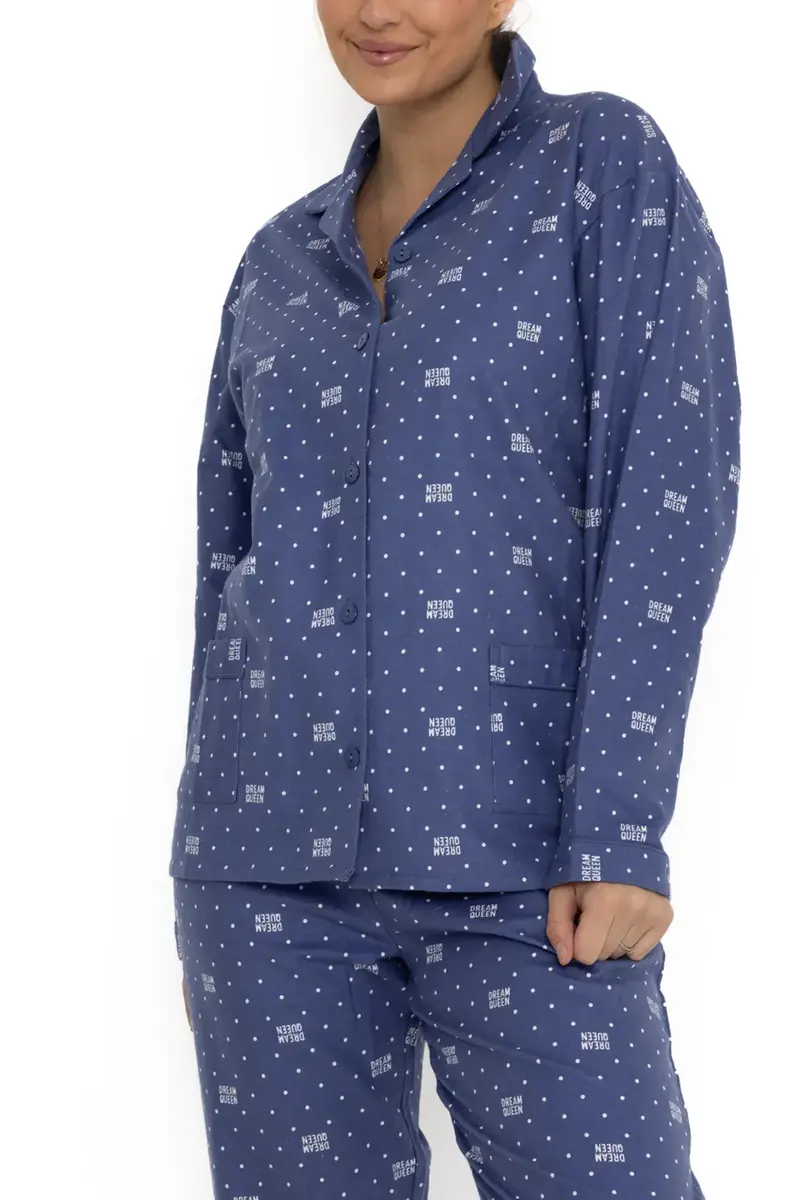 Lunatex flanellen pyjama dames - Dream Queen