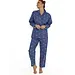 Lunatex flanellen pyjama dames - Dream Queen - Blauw