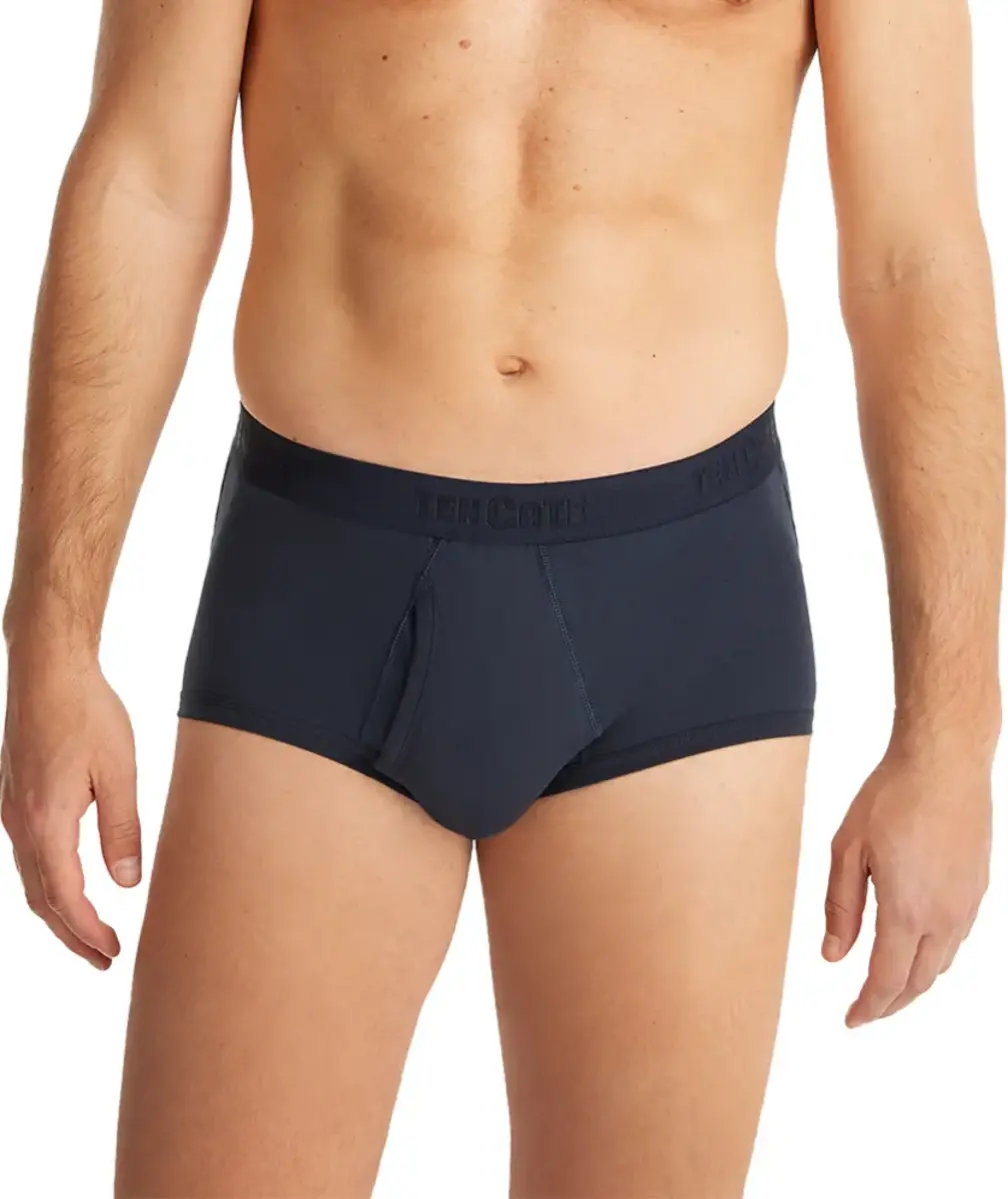 Ten Cate 2-Pack Classic slip heren met gulp - 32320 - Heren ondergoed met sluiting - Biologisch katoen