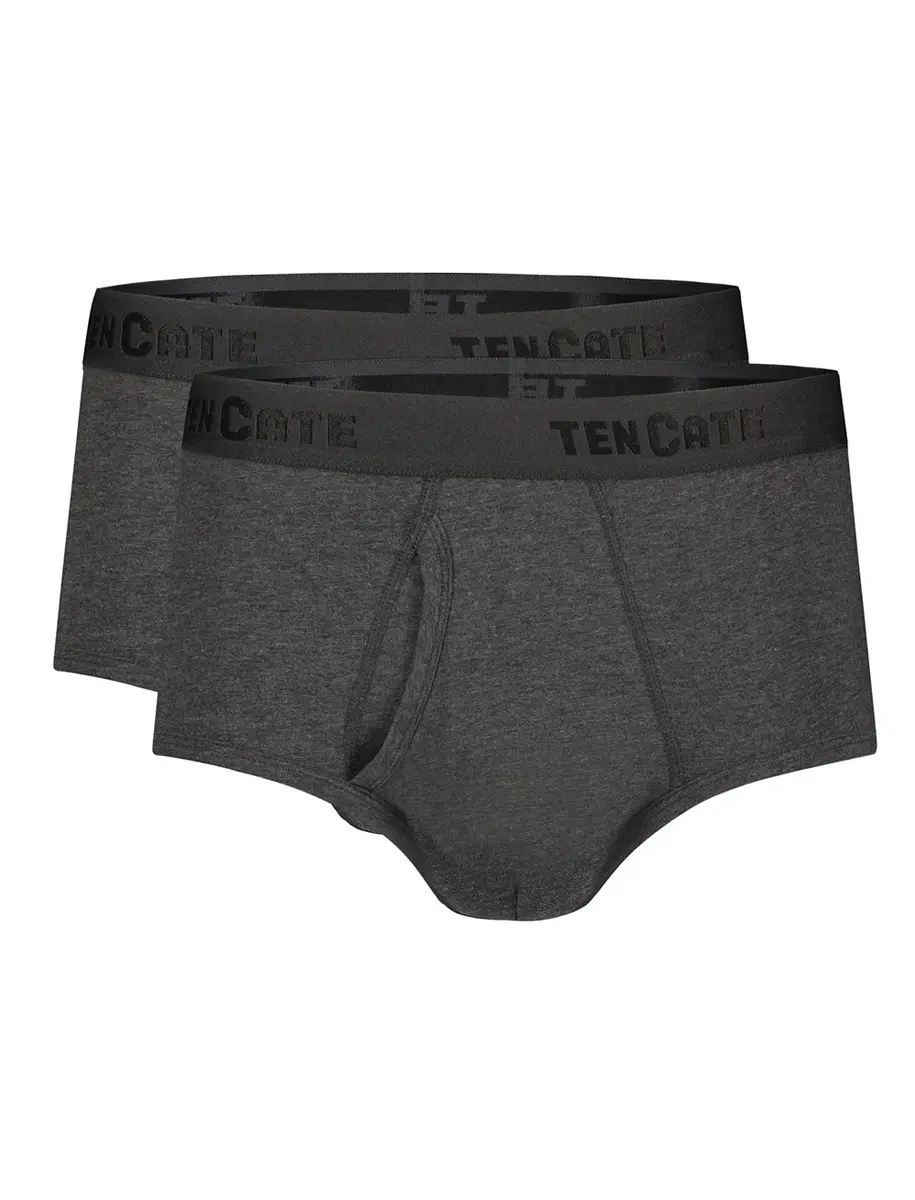 Ten Cate 2-Pack Classic slip heren met gulp - 32320 - Heren ondergoed met sluiting - Biologisch katoen