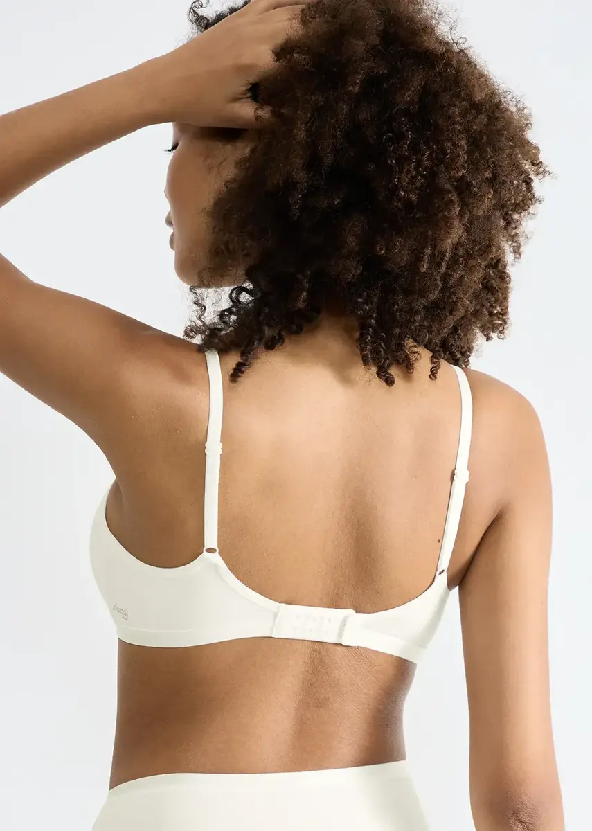Sloggi Katoenen soft Bh zonder beugel - Daily Cotton soft bra - Biologisch katoenen bralette met sluiting