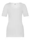 Ten Cate dames thermo shirt korte mouw - Kant - Warm thermo ondergoed dames - Diepe hals