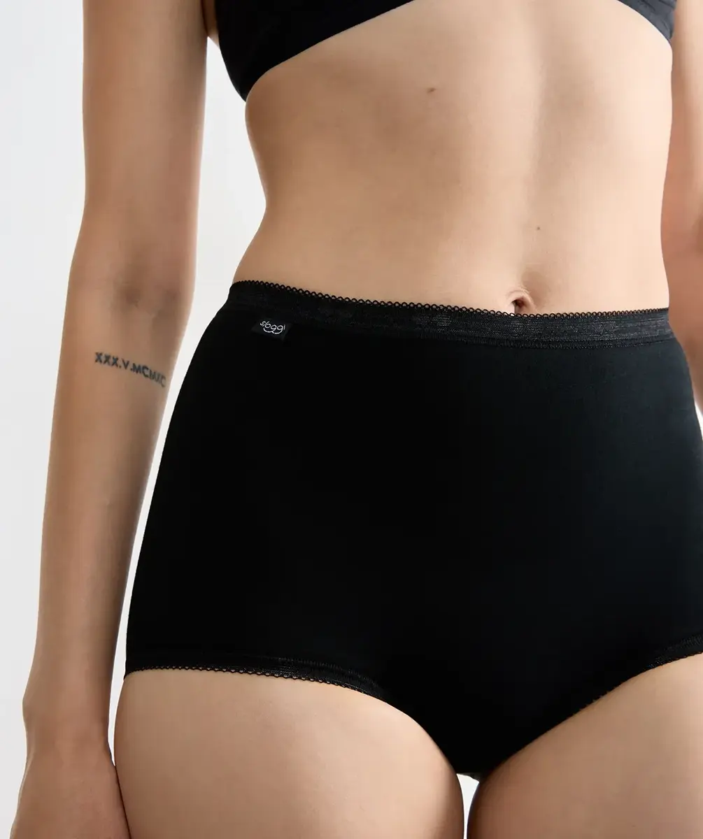 Sloggi dames Basic Maxi slip - Taille dames ondergoed katoen - Dames onderbroek