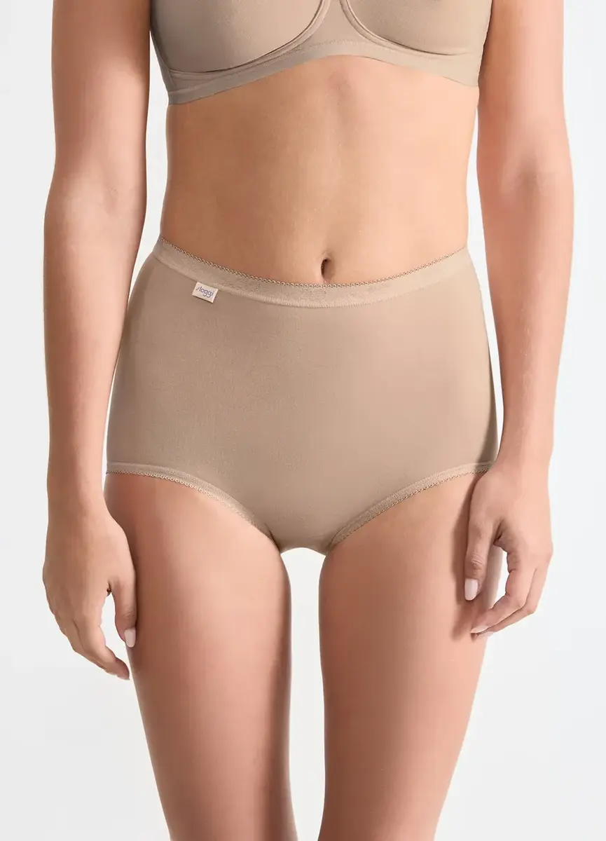 Sloggi dames Basic Maxi slip - Taille dames ondergoed katoen - Dames onderbroek