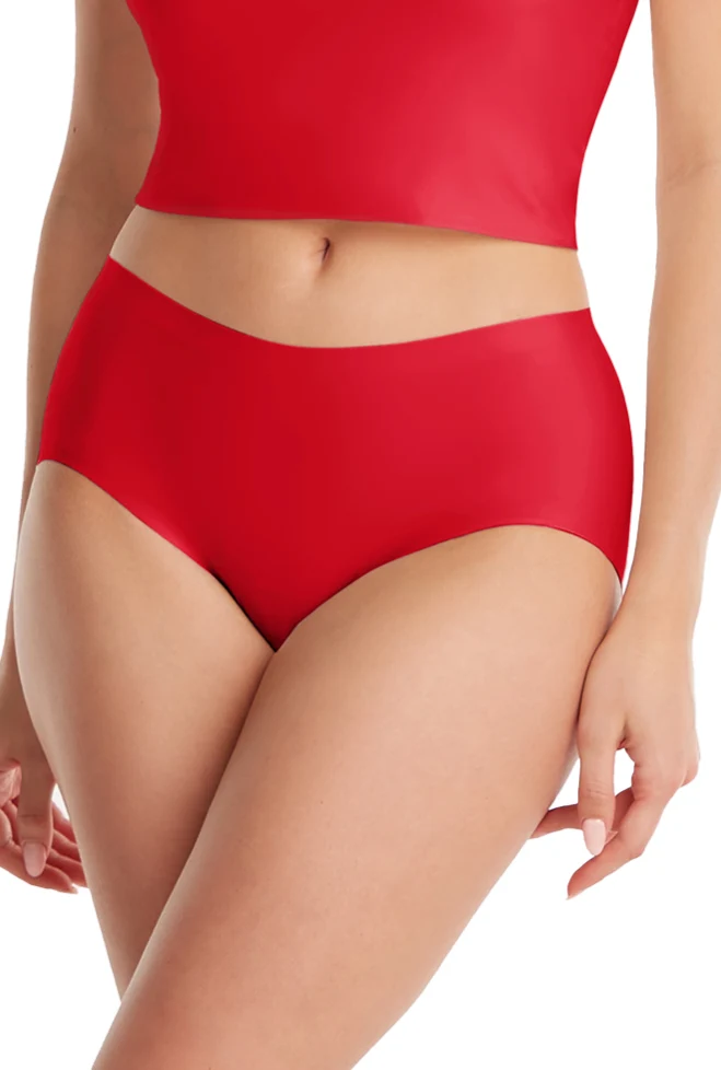 Ten Cate Secrets Midi hipster 30177 - Naadloos dames ondergoed - Heupslip - Seamless - XXL - Rood | Dames slip - Onderbroek - Ondergoed