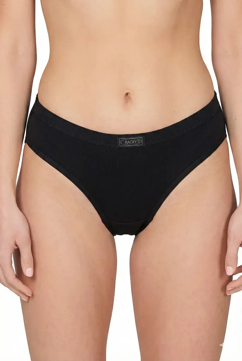 Racky dames 5-pack heup slips (Highleg mini) - Katoenen vrouwen onderbroek - Zachte stoffen band