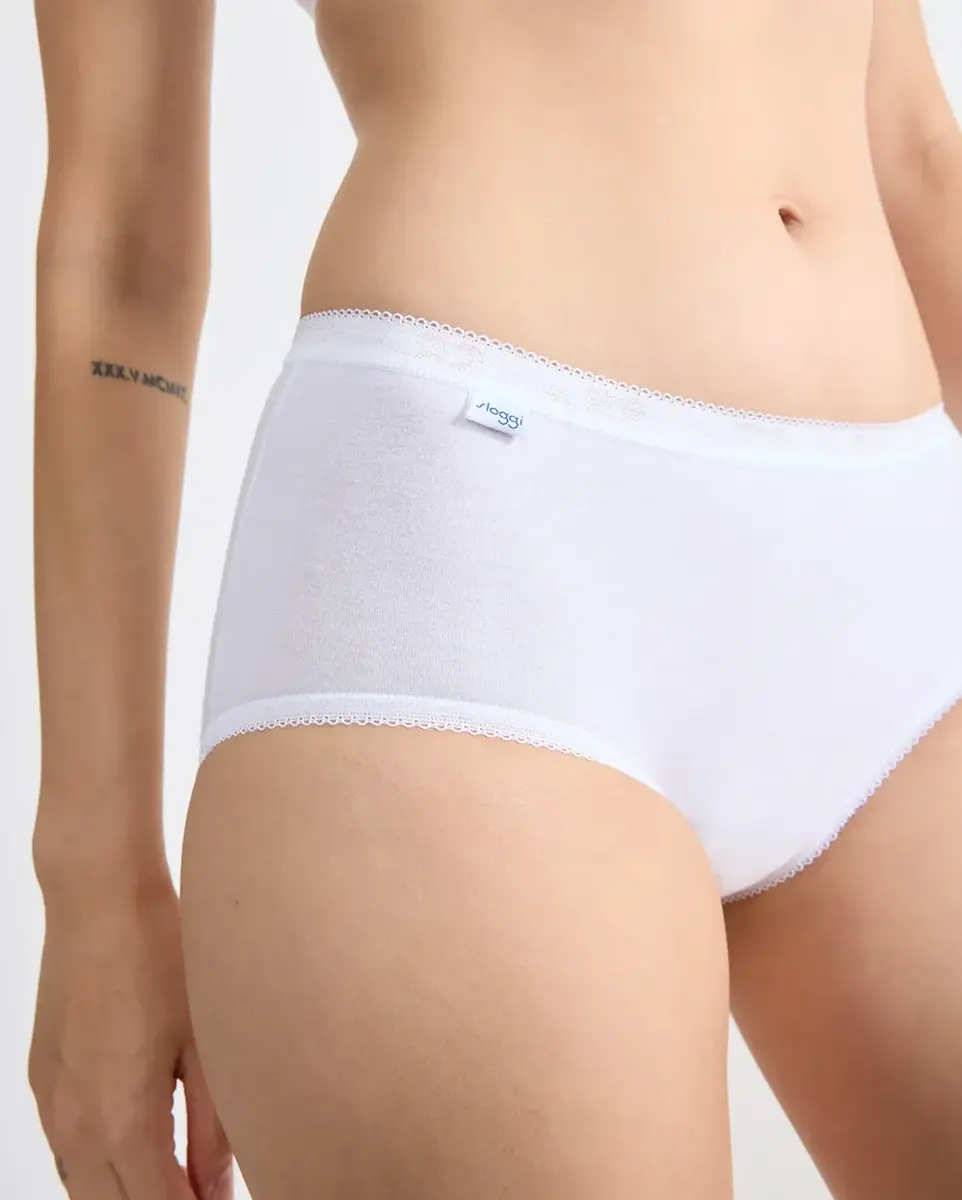 Sloggi dames Basic Midi slip - Heup slip - katoenen dames onderbroek Sloggi dames Basic Midi slip - Heup slip - katoenen dames onderbroek