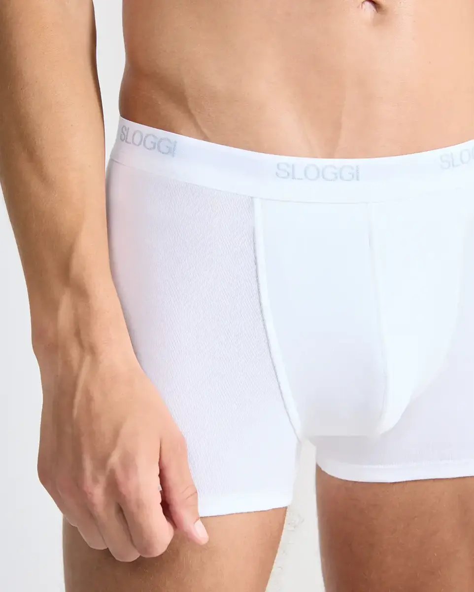 Sloggi 2-pak Basic boxershort heren - Heren onderbroek kort pijpje - Sloggi heren ondergoed