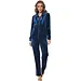 Pastunette warm velours huispak - NOS - Warm 2-delig pyjama pak fleece - Copy - Donkerblauw