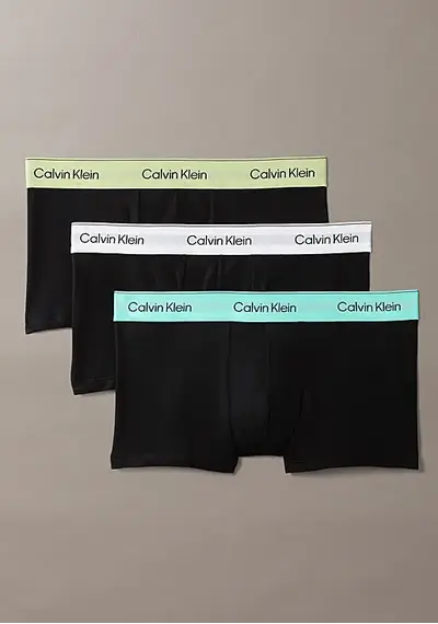 Calvin Klein 3-Pack Low Rise Trunks - Icon Cotton Stretch