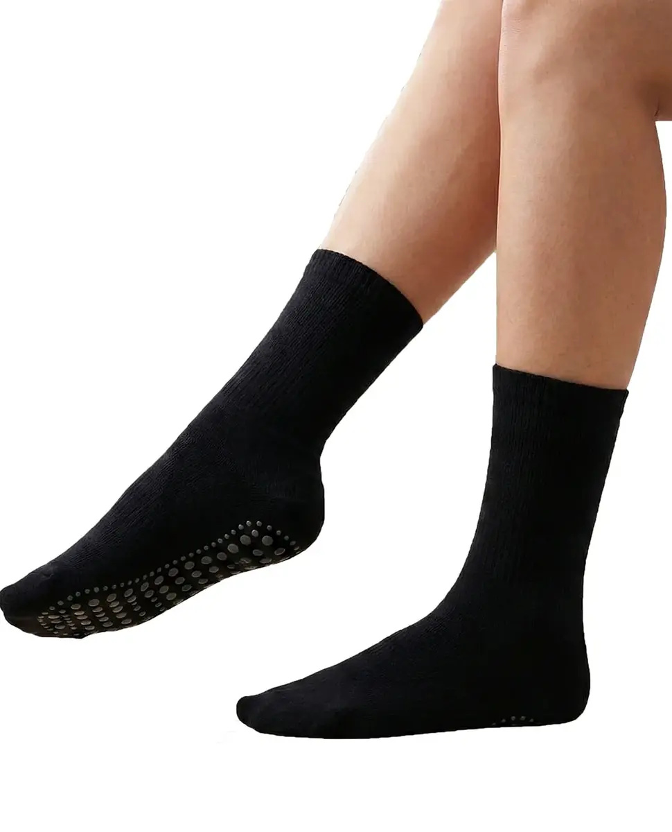 Basset Antislip sokken met ABS noppen 1 paar - Katoenen Grip sokken - Tegen uitglijden Basset Antislip sokken met ABS noppen 1 paar - Katoenen Grip sokken - Tegen uitglijden