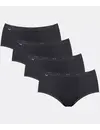 Sloggi 4-pack Basic Midi - dames heup slips (3+1 Gratis) - Heup slips vrouwen - katoenen Sloggi onderbroeken dames