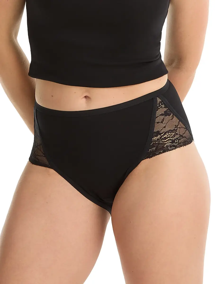 Ten Cate High Leg lace slip dames - Kant - 32292 - Hoog opgesneden kanten dames taille slip - Biologisch katoen - Onderbroek Ten Cate High Leg lace slip dames - Kant - 32292 - Hoog opgesneden kanten dames taille slip - Biologisch katoen - Onderbroek