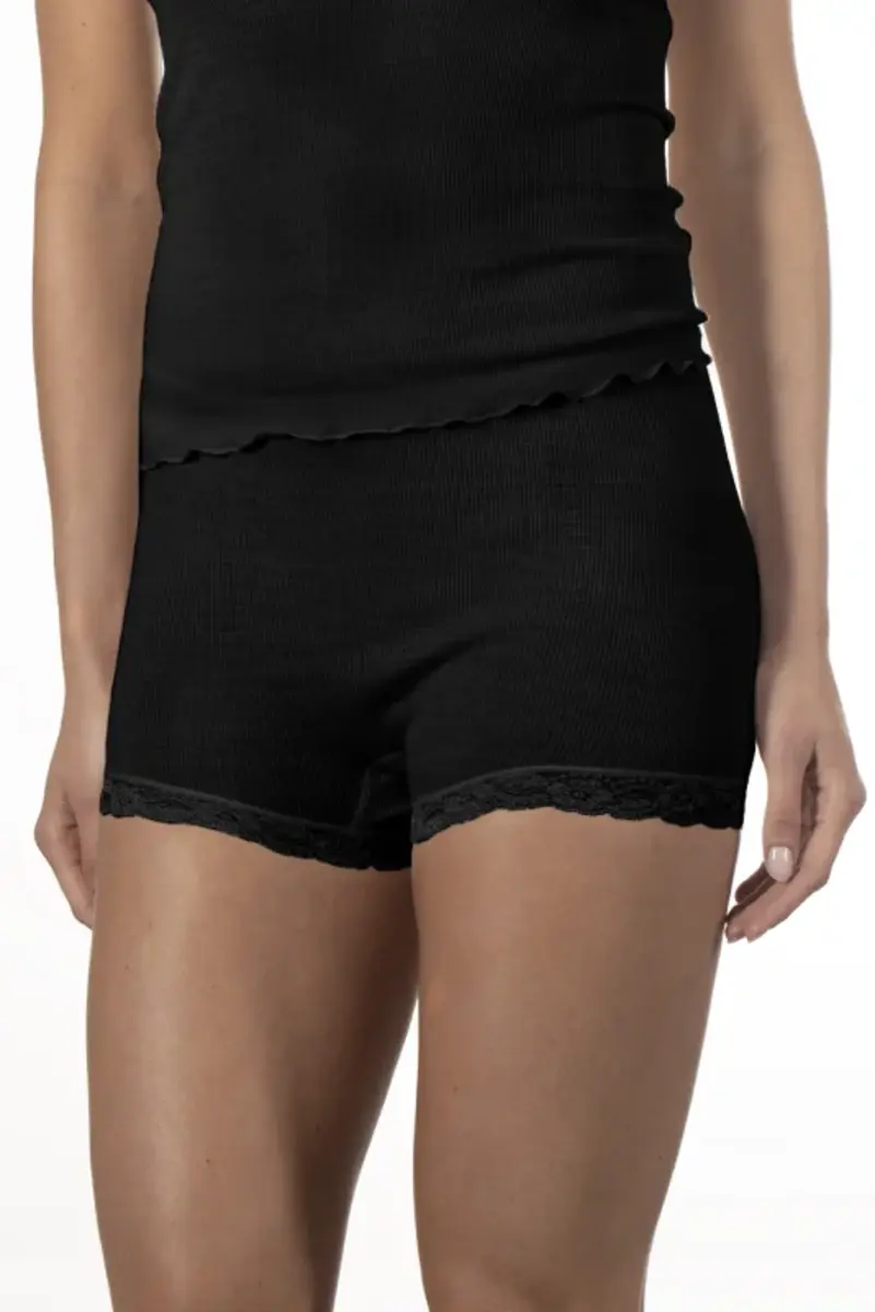 Nina von C wollen ondergoed - boxershort - Pagenslip - Warme merino wollen kanten dames onderbroek