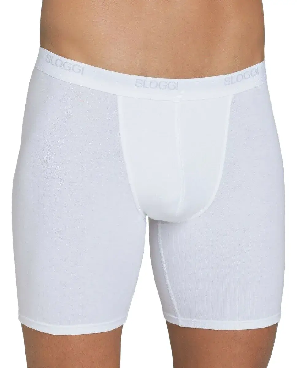 Sloggi Basic Long Heren - Boxershort lange pijpjes - Sloggi ondergoed heren - Tegen schurende benen