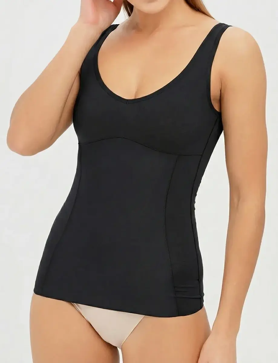 Nina von C corrigerend hemd - Katoenen shapewear buik corrigerend hemd