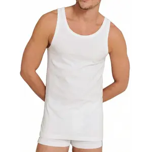 Beeren heren onderhemd 100% katoen - mannen singlet wit, M3000