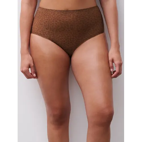 Chantelle naadloze taille slip - Soft Stretch - High waist brief  - Wild Brown