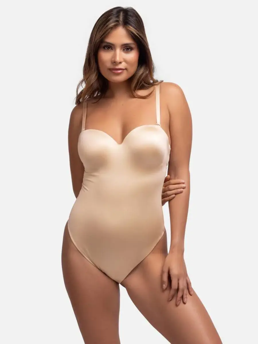 Dorina Strapless corrigerende body dames naadloos - Sublime Sculpt - Shapewear bodysuit met spaghetti bandjes