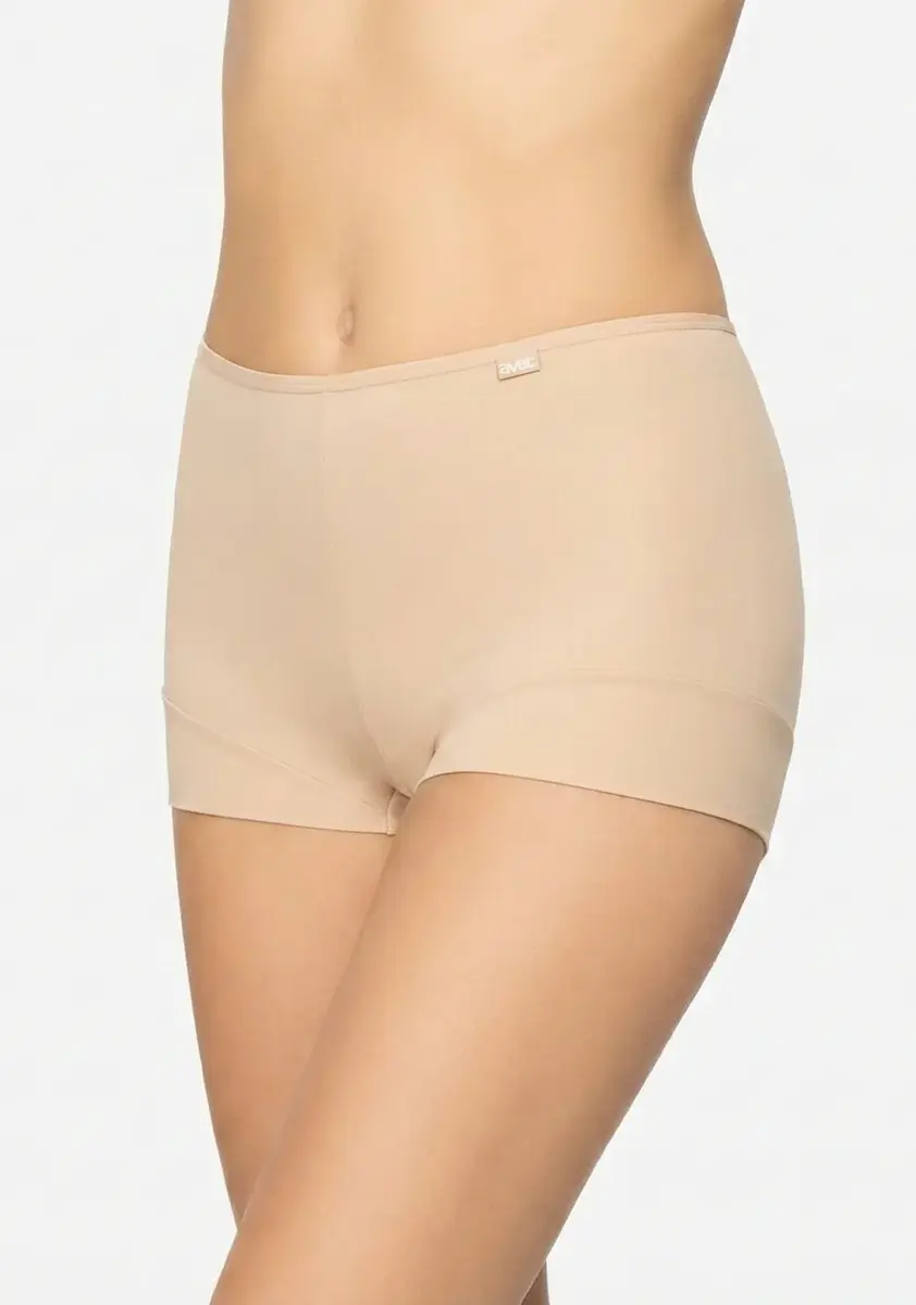 Avet dames boxershort katoen 38842 - Comfort short - katoenen ondergoed - wit -zwart - huidskleur - badstof kruisje