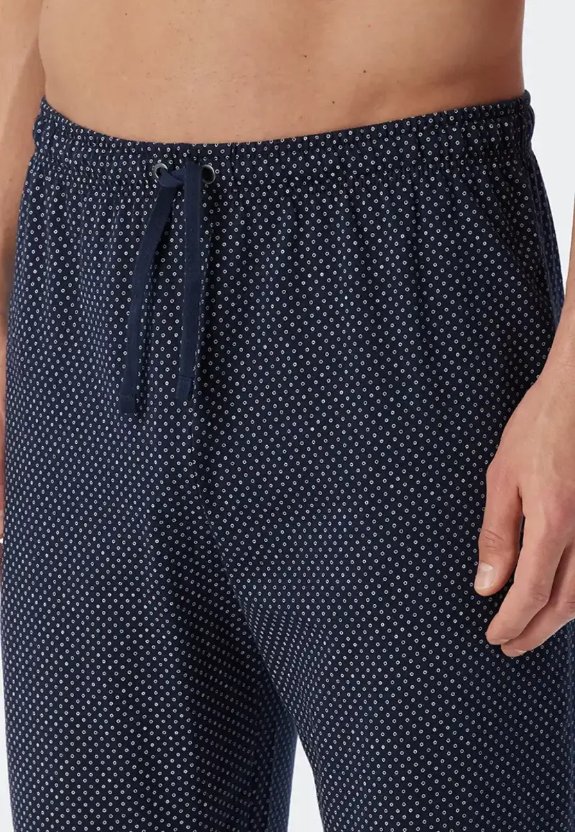 Schiesser heren pyjama extra lang - Blauw - NOS - Pyjama voor lange mannen - 100% katoen Schiesser heren pyjama extra lang - Blauw - NOS - Pyjama voor lange mannen - 100% katoen