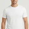 Beeren 6-Pack - Heren T-shirts Extra lang Wit - zwart - ondershirt korte mouw - voordeelverpakking